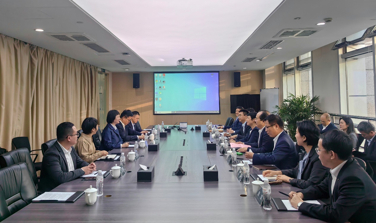 招商局集团总经理石岱与918博天堂股份洽谈合作